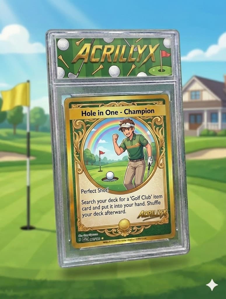 Exclusive comic card with background